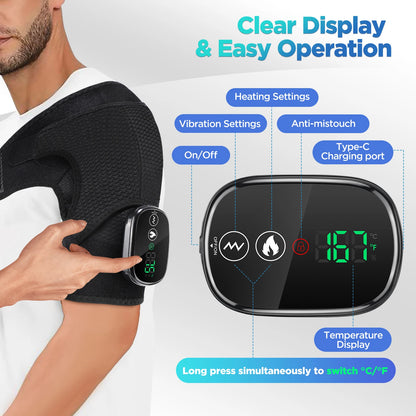 ThermaRelief™ 3-in-1 Heated Massager – For Shoulder, Elbow & Knee